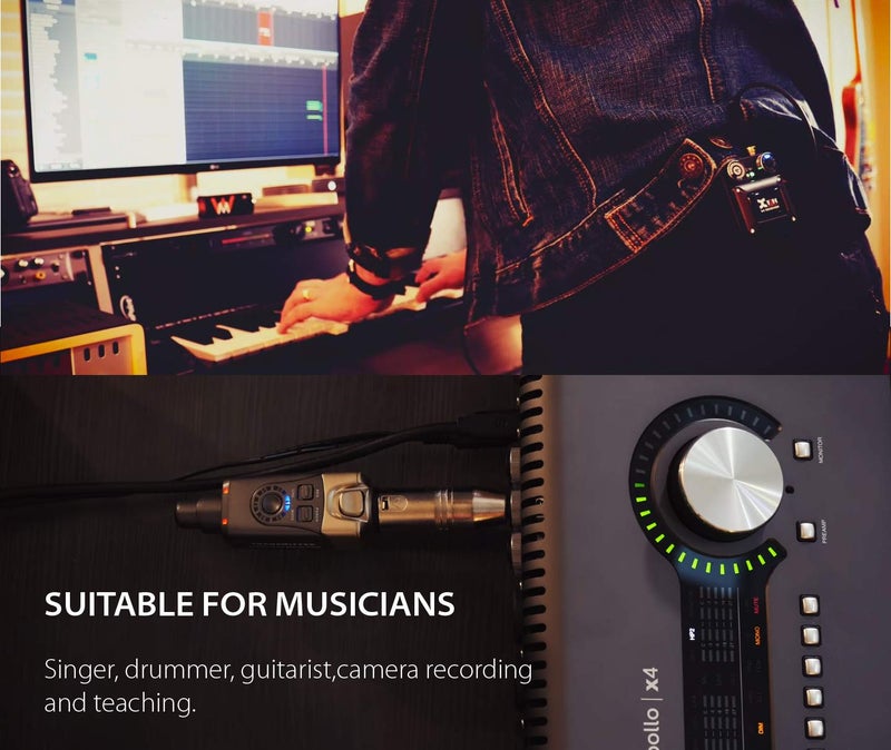 Xvive U4R Wireless in-Ear Monitor System Receiver for Studio, Band Rehearsal, Live Performance (U4R Only) - Image 3
